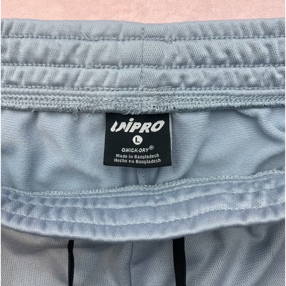 UniPro Quick Dry Gray Blue Jogger Sweatpants Large Athletic Pants - Picture 4 of 5